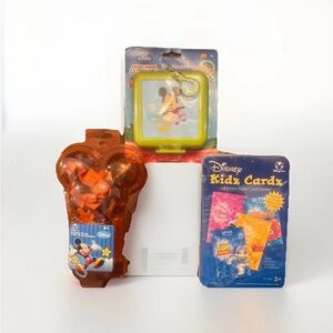 Set of 3 Disney Kids’ Toys - Dominoes, Puzzle & Kidz Cardz - New Sealed
